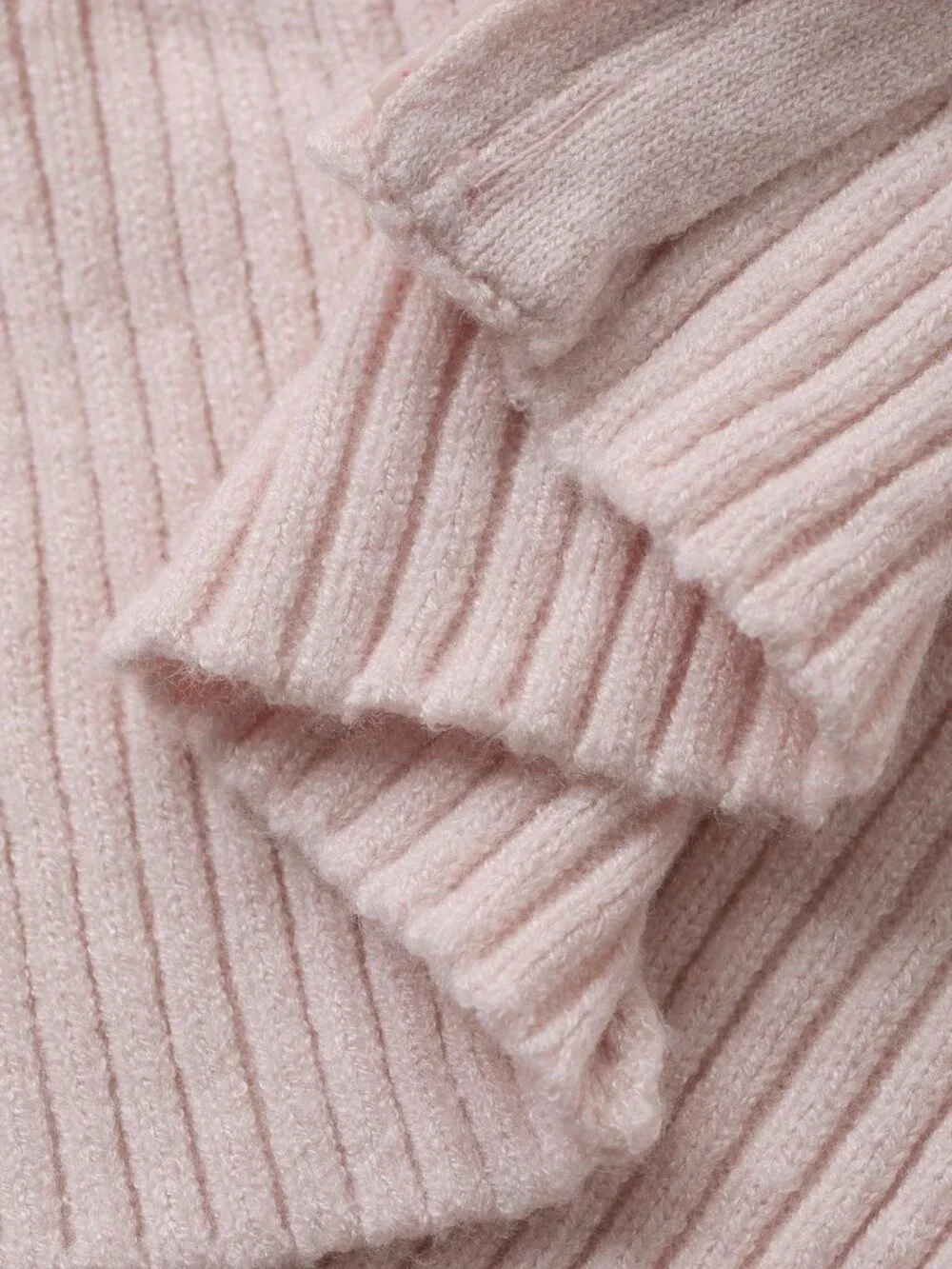 Ballerina Pink zip up front hooded Cable knit sweater cardigan